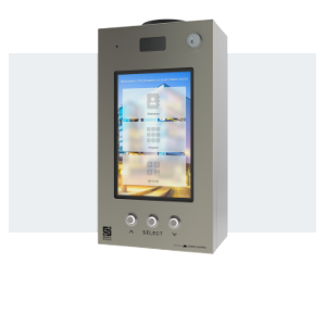 Ascent M3 compact multi-tenant entry system with touchscreen
