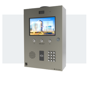 Ascent M8 full-size multi-tenant entry system with touchscreen